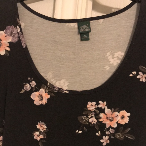 Wild Fable Black/floral dress - Picture 2 of 2